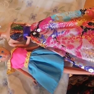 Colorful Fashion Dolls with Dresses